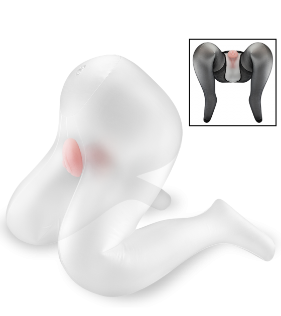 sexpuppe transparent Durchsichtige Doggy-Style-Sexpuppe